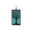 Blue Etched Pendant-EP405 Tree