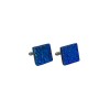 Blue Textured Cufflinks-CL408 Moss MG