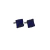 Blue Textured Cufflinks-CL415 Dk Rip
