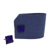 Blue Textured Cufflinks - CL415 - Image 4