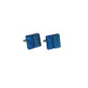 Blue Textured Cufflinks-CL417 Rsb-Strx