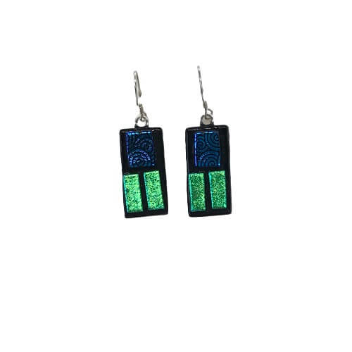Green Hanging Earrings-EH306