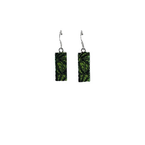 Green Hanging Earrings-EH368