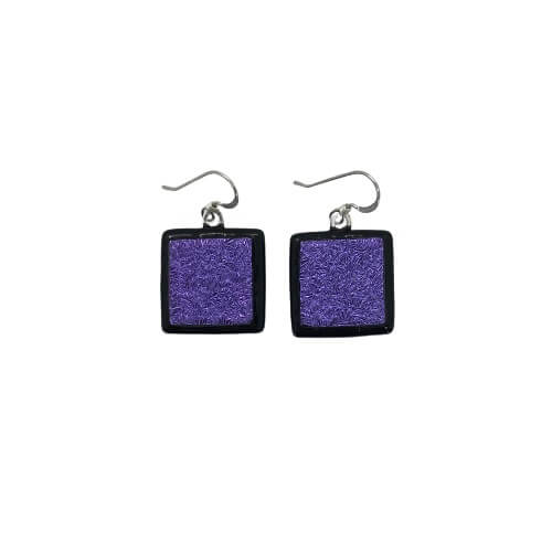 Purple Hanging Earrings-EH632