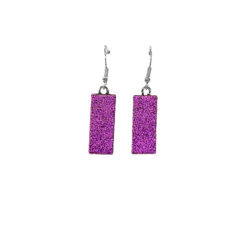 Purple Hanging Earrings-EH647