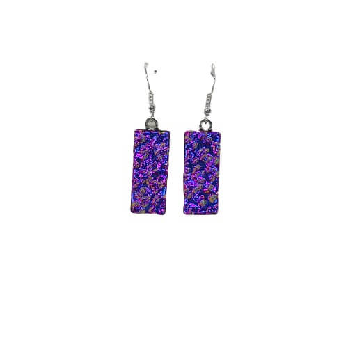 Purple Hanging Earrings-EH648