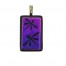 Purple Etched Pendant-EP621 Dragonfly