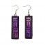 Purple Hanging Earrings-EHF600