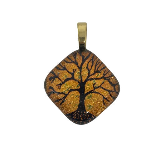 Warm Etched Pendant-EP129 Tree
