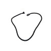 Black Silk Necklace-SN001 - Featured